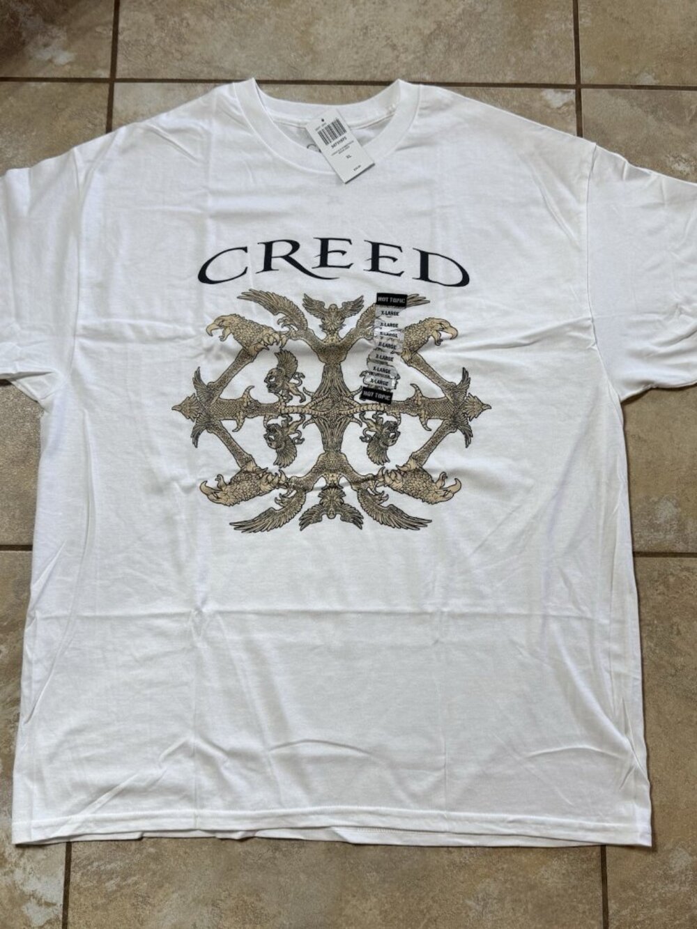 Creed Griffin & Eagle Crest T-Shirt X-LARGE New With Tags